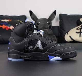 Inner side of Awake NY Air Jordan 5 replica with mesh panels