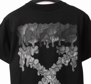 Off-White Melting Arrow Print T-Shirt Black Brown - Image 3