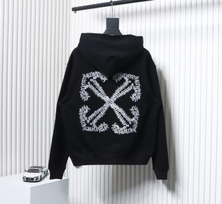 Off-White White Embroidered Arrow Hoodie