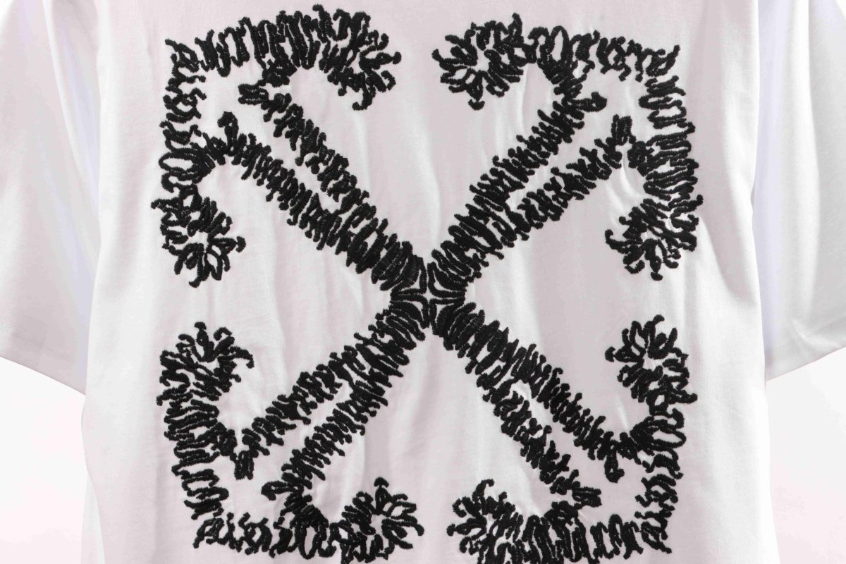 Off-White Embroidered Arrow White T-Shirt - Image 3