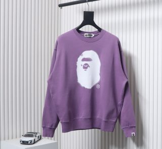 BAPE 24FW Ape Head Purple Sweatshirt