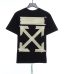Off-White Rubber Strip Arrow Printing Black T-Shirt
