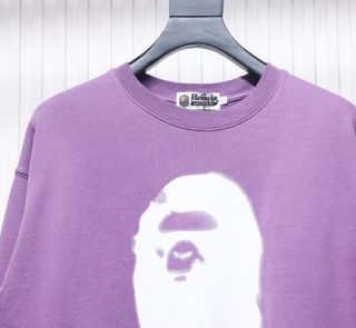 BAPE 24FW Ape Head Purple Sweatshirt - Image 3