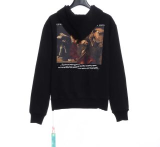 Off-White Vintage Classical Religious Oil Painting Hoodie