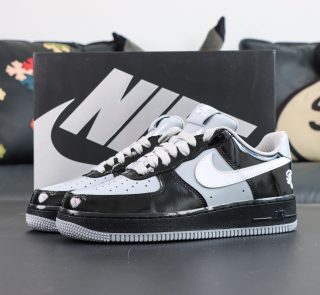Central Cee x Air Force 1 Low Black White Grey