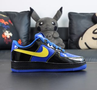 Central Cee x Air Force 1 Low Black Yellow Blue - Image 3