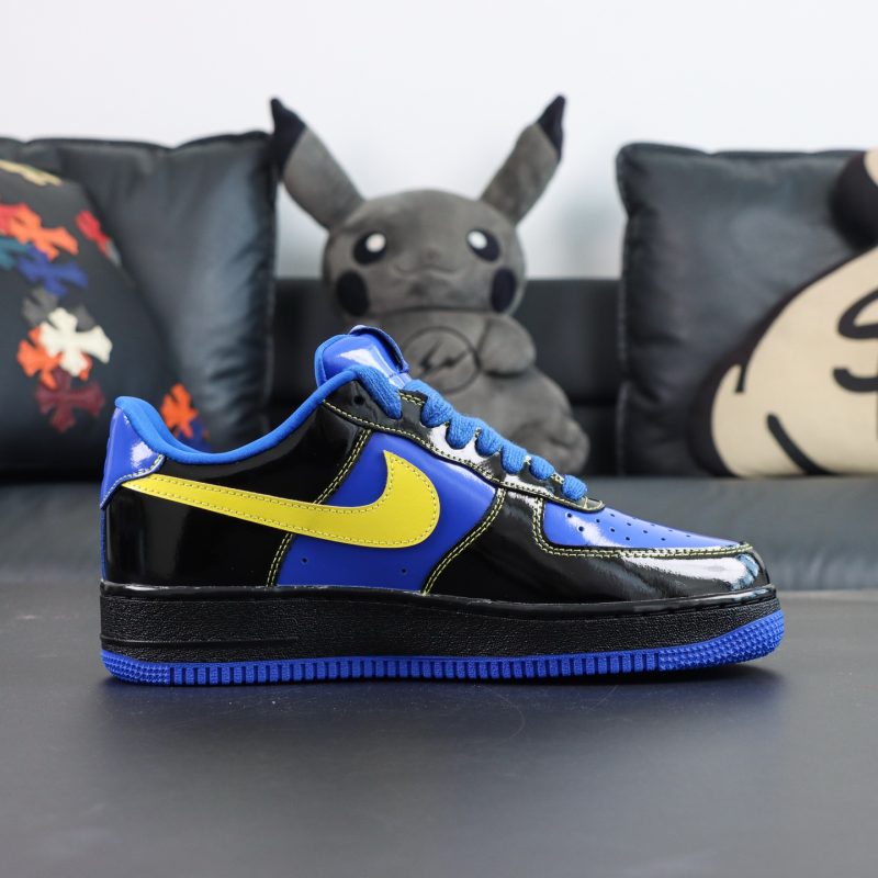 Central Cee x Air Force 1 Low Black Yellow Blue - Image 3