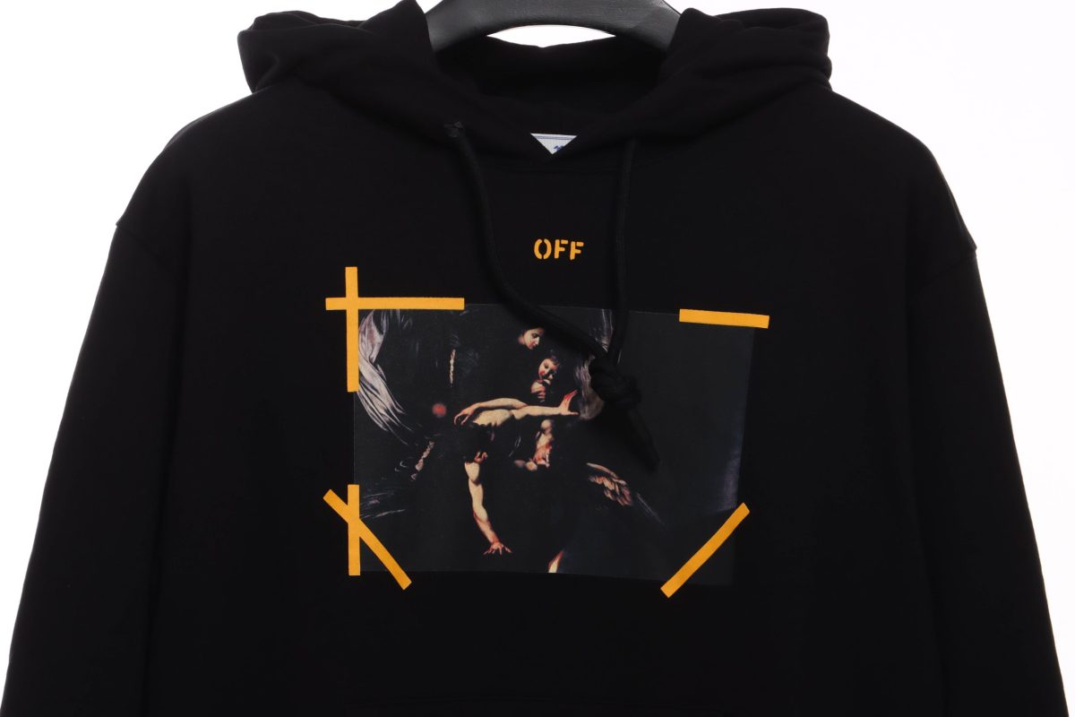 Off-White Religious Virgin Print Hoodie 2 - Image 3