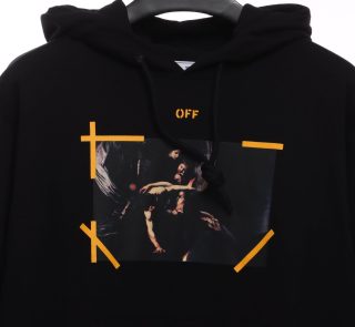 Off-White Religious Virgin Print Hoodie 2 - Image 3
