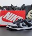 Dunk SB Low Georgetown Reps with box and grey-blue upper