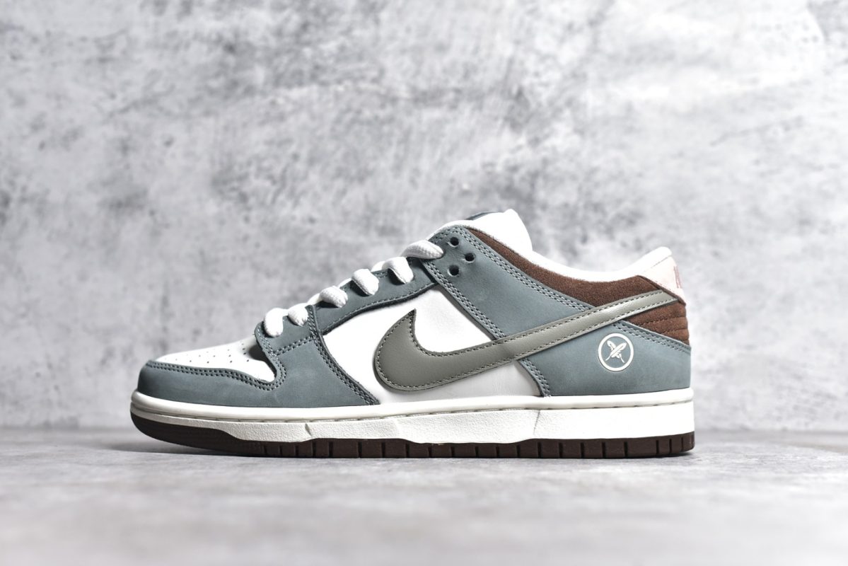 Inside view of Yuto Horigome Dunks reps showing suede overlays