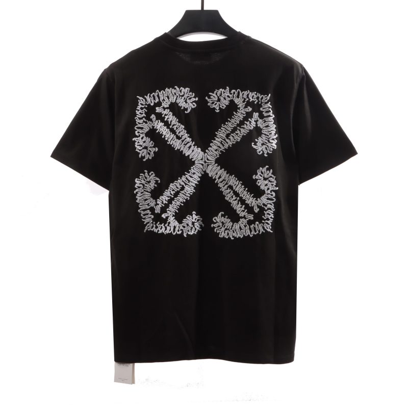 Off-White Embroidered Arrow Black T-Shirt