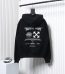 Off-White Blue Embroidered Hoodie Letter Hoodie