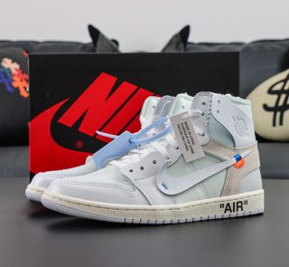 Off-White × Air Jordan 1 Retro High Euro Reps