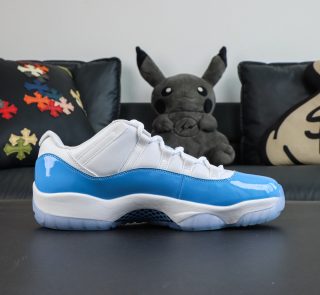 Inside view of Jordan 11 University Blue Reps