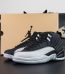 Jordan 12 Barons 2024 reps with retail-style box, black and wolf grey leather upper