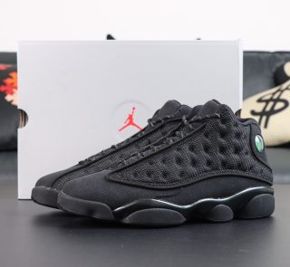 Jordan 13 Black Cat Reps with retail-style box
