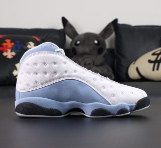 Inside view of Jordan 13 Blue Grey Reps with blue-grey accents