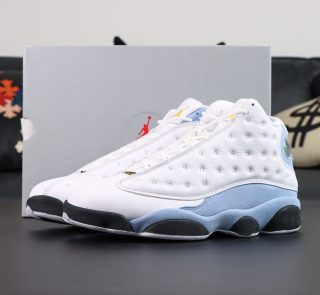 Jordan 13 Blue Grey Reps with retail-style box