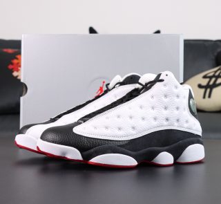 Jordan 13 He Got Game Reps with retail-style box