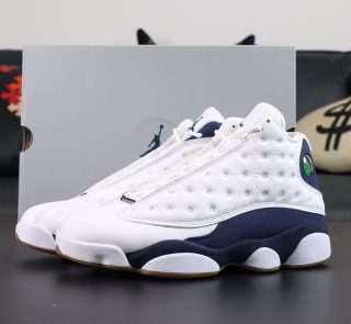 Jordan 13 Midnight Navy Reps with retail-style box