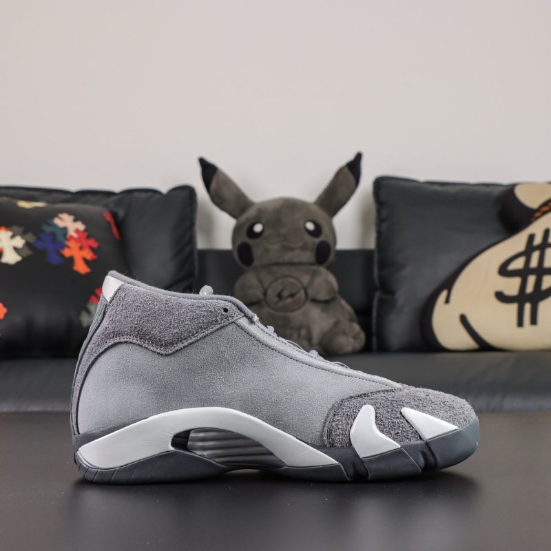 Inside view of Jordan 14 Flint Grey Reps
