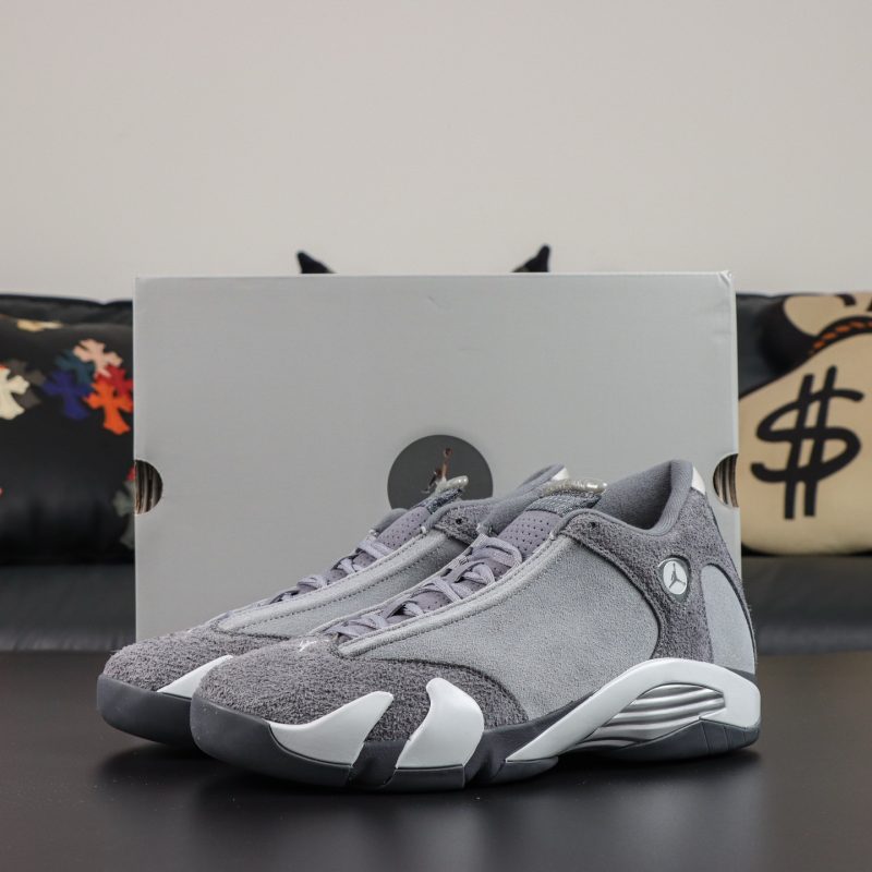 Jordan 14 Flint Grey Reps with box