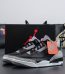 Jordan 3 Black Cement 2024 reps with black leather and shoebox combo