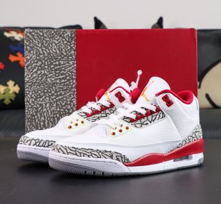 Air Jordan 3 Cardinal Red Reps with box