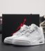 Jordan 3 Pure Money reps with shoebox and chrome Jumpman heel tab
