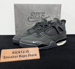 Jordan 4 Brick by Brick Black Reps with box