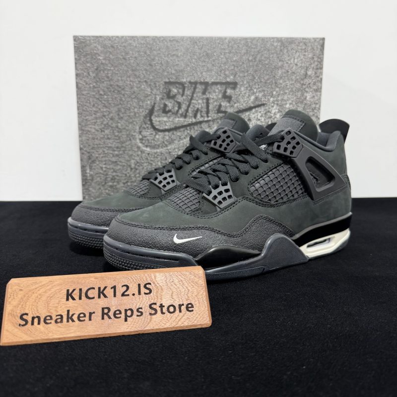 Jordan 4 Brick by Brick Black Reps with box