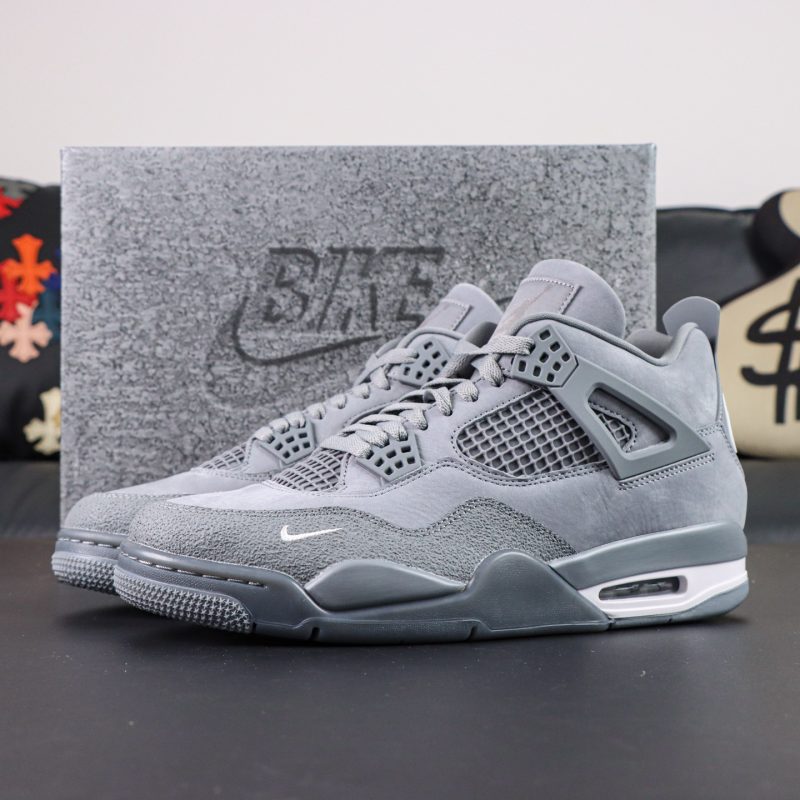 Jordan 4 Brick by Brick Grey Reps with retail-style box