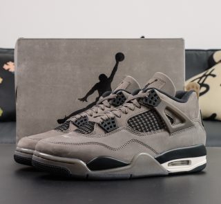 Air Jordan 4 Cave Stone Reps with olive upper and box