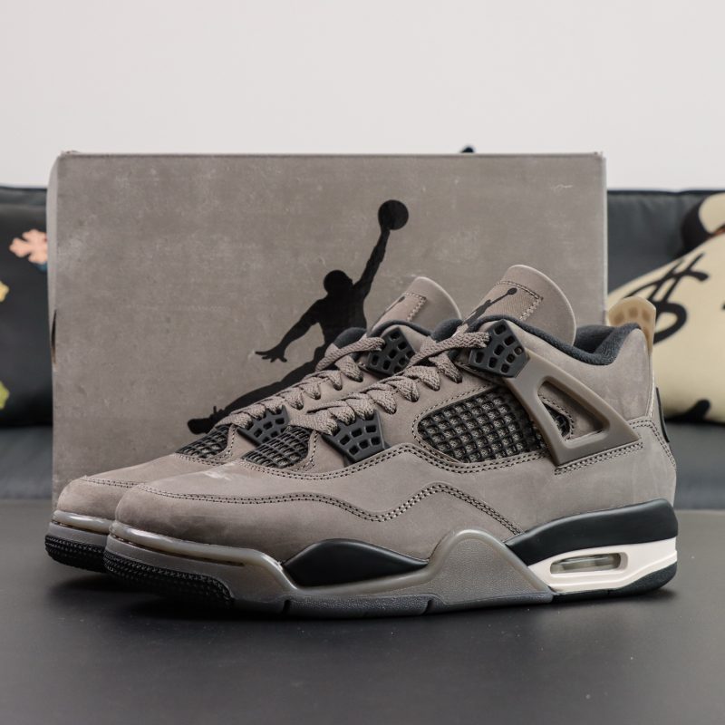 Air Jordan 4 Cave Stone Reps with olive upper and box