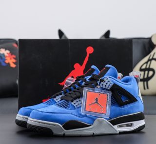 Jordan 4 Encore 2017 reps with box in royal blue and red