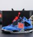 Jordan 4 Encore 2017 reps with box in royal blue and red