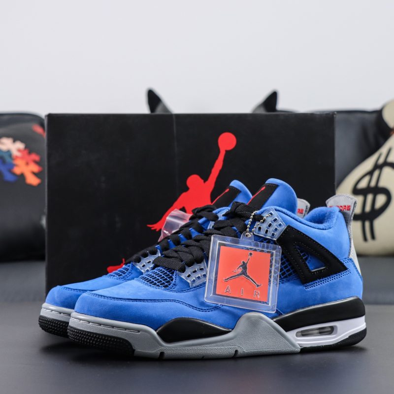 Jordan 4 Encore 2017 reps with box in royal blue and red