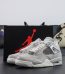 Jordan 4 Frozen Moments reps with shoebox and light grey suede upper