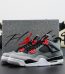 Jordan 4 Infrared reps with shoebox and grey upper with infrared accents