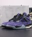 Jordan 4 Lakers Reps with box and purple yellow colorway