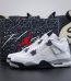 Jordan 4 Midnight Navy reps with shoebox and white leather upper with navy accents