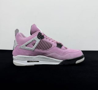 Inside view of Jordan 4 Orchid Reps with mesh panel details