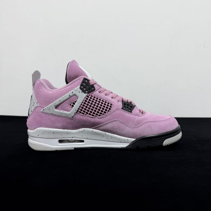Inside view of Jordan 4 Orchid Reps with mesh panel details