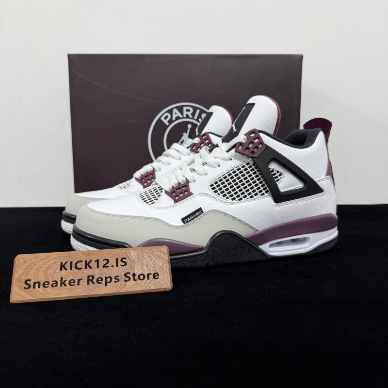 Jordan 4 PSG Reps with box