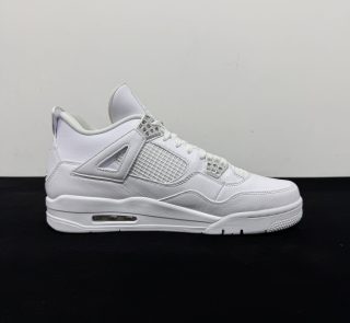 Inside view of Jordan 4 Pure Money Reps with clean white panels
