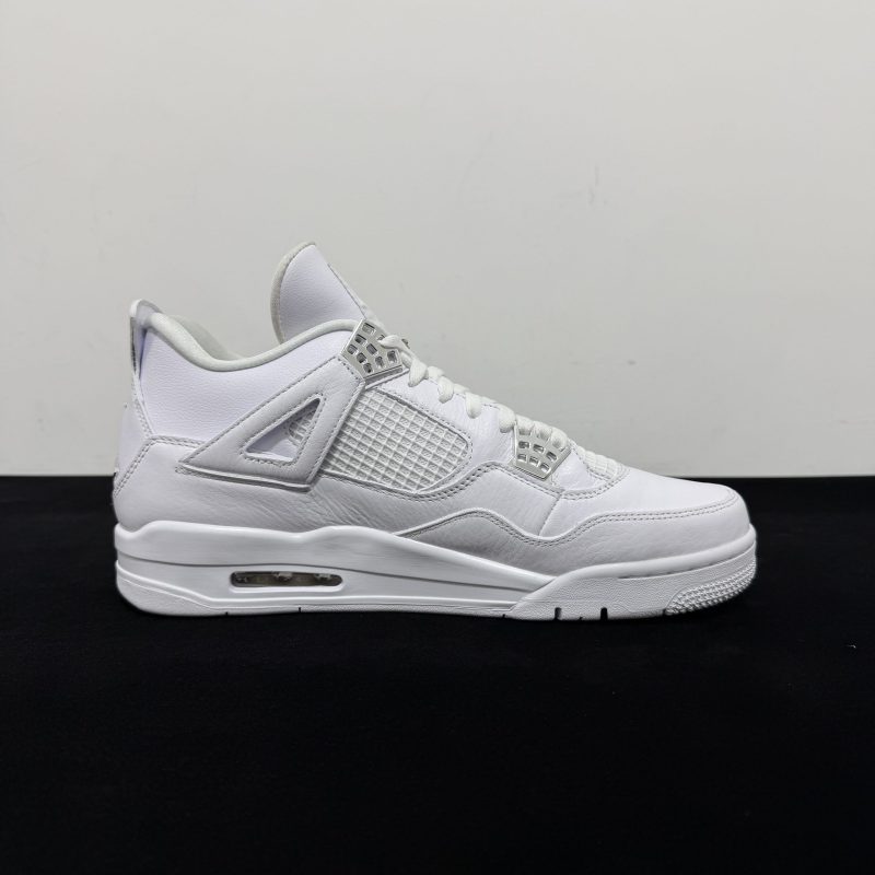 Inside view of Jordan 4 Pure Money Reps with clean white panels