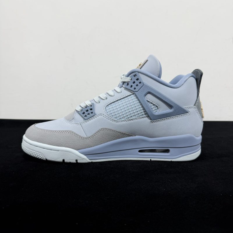 Inside view of Jordan 4 UNC PE Reps with mesh panel details