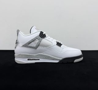 Inside view of Jordan 4 White Cement 2016 Reps with mesh panel details