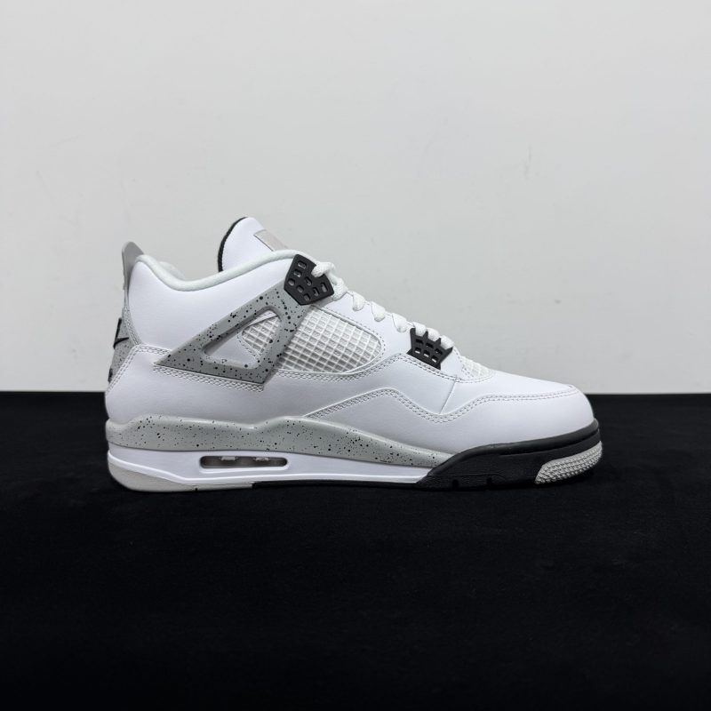 Inside view of Jordan 4 White Cement 2016 Reps with mesh panel details